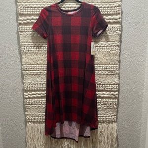 LuLaRoe Plaid Carly Dress NWT